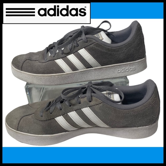 ADIDAS GRAND COURT GRAY SUEDE SNEAKER 7 (men’s) - Picture 2 of 11